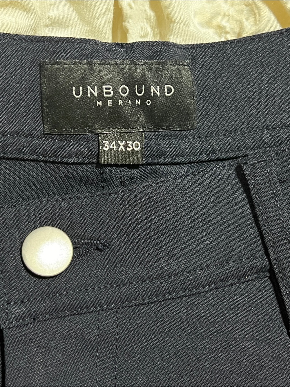 UNBOUND Merino Navy Pants - 34x30